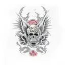 Death, Perseverance, Acceptance tattoo design idea