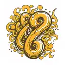 turn question marks into exclamation marks tattoo design idea