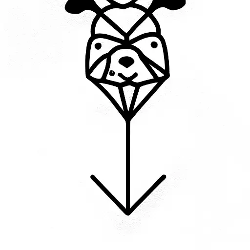 amor a mascota  tattoo design idea