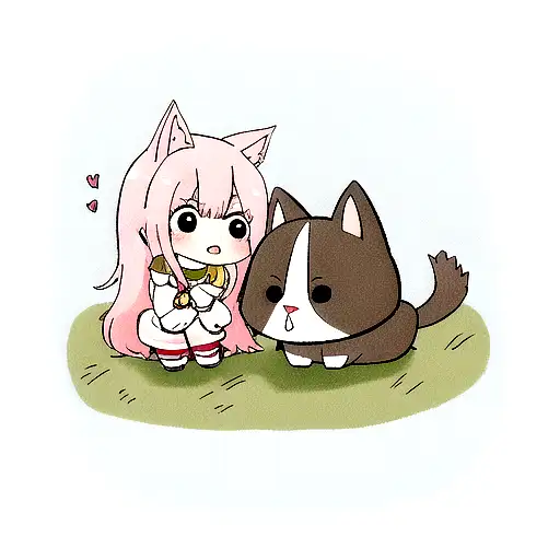 amor a mascota  tattoo design idea