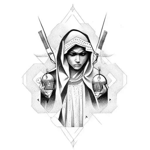 hail mary gangsta edition tattoo design idea