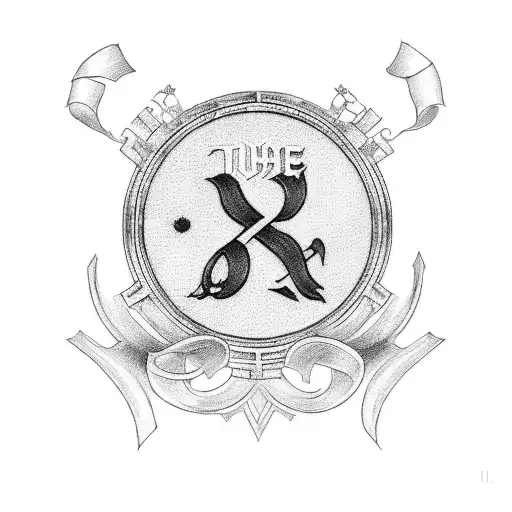 use the Roman Numeral 197 with You-n-Me in cursive in the middle tattoo design idea