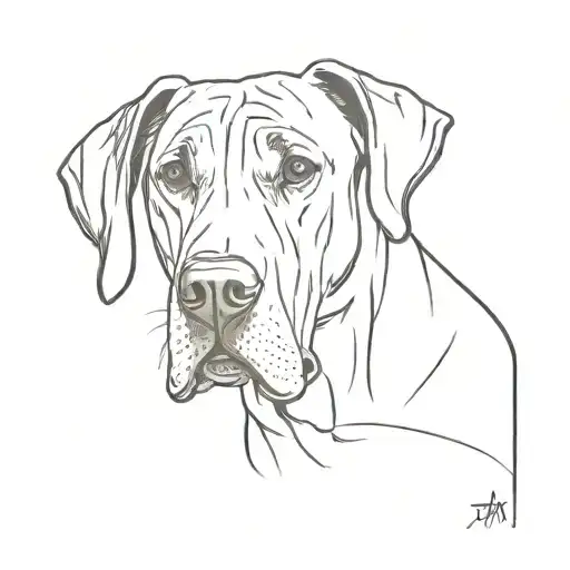 Great Dane  tattoo design idea