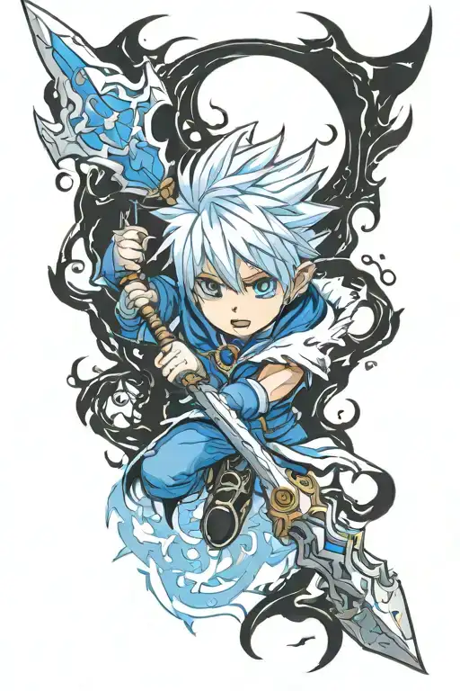 Jack Frost Shin Megami Tensei tattoo design idea