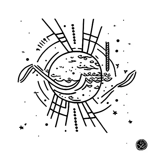 comet tattoo design idea