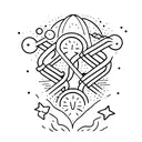 comet tattoo design idea