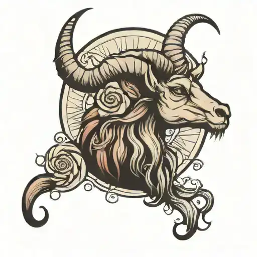 Capricorn tattoo design idea