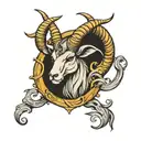 Capricorn tattoo design idea