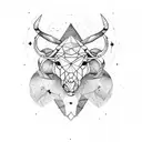 constellation Gemini and Taurus   tattoo design idea