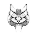 Freya with a cat tattoo design idea