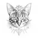 Freya with a cat tattoo design idea