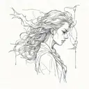 loneliness tattoo design idea