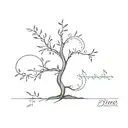 dna tree growing tattoo design idea