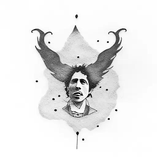 Bob dylan inspired small tattoo tattoo design idea