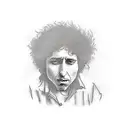 Bob dylan inspired small tattoo tattoo design idea
