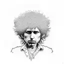 Bob dylan inspired small tattoo tattoo design idea