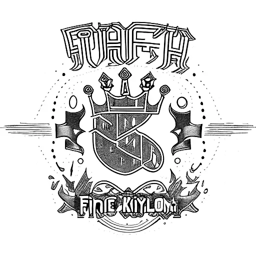 the logo for small fry mixing kingdom tattoo design idea