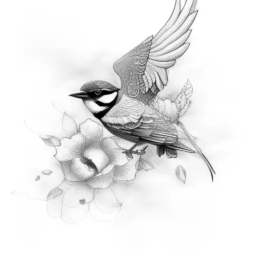 bird + invincible tattoo design idea