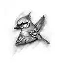 bird + invincible tattoo design idea