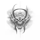 tricep tattoo design idea