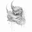 tricep tattoo design idea