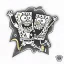 spongebob tattoo design idea