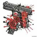 glock 19 gangsta tattoo design idea