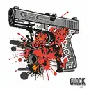 glock 19 gangsta tattoo design idea