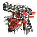 glock 19 gangsta tattoo design idea