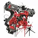 glock 19 gangsta tattoo design idea