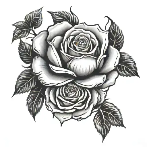 Mandela spullen roses growing tattoo design idea