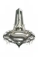 Superman logo tattoo design idea
