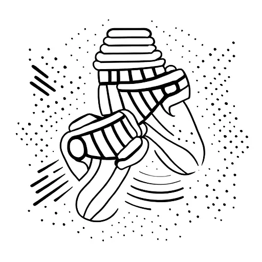 Boxing gloves with a Boston cityscape tattoo design idea