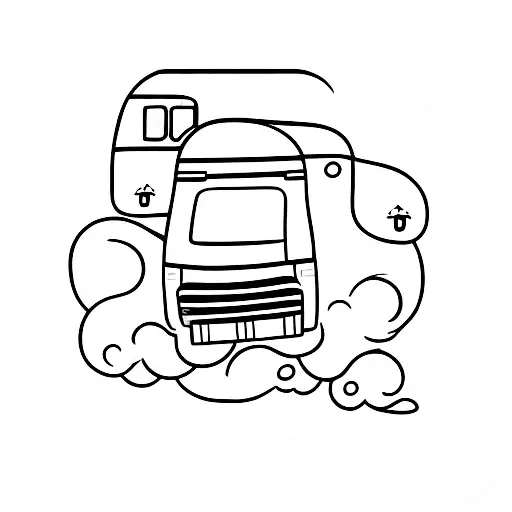 bus tattoo design idea
