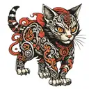 treashire cat from alice madness returns tattoo design idea