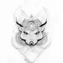 blessed tattoo design idea