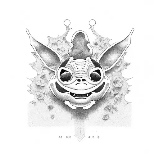Stitch tattoo design idea