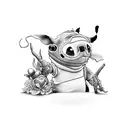 Stitch tattoo design idea