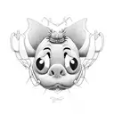 Stitch tattoo design idea