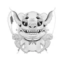 Stitch tattoo design idea