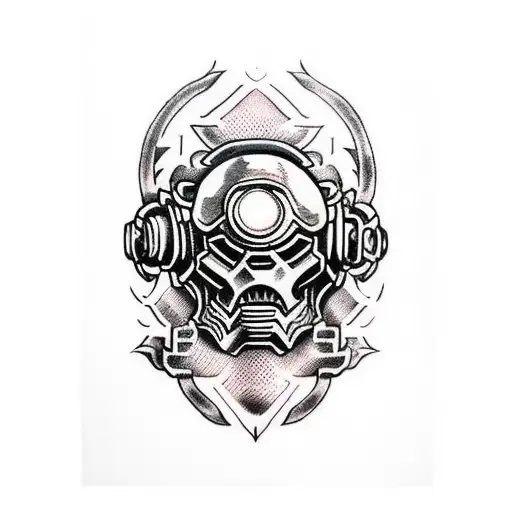 doom slayer tattoo design idea