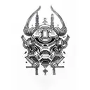 doom slayer tattoo design idea