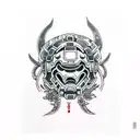 doom slayer tattoo design idea