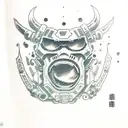 doom slayer tattoo design idea