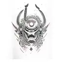 doom slayer tattoo design idea