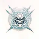 doom slayer tattoo design idea