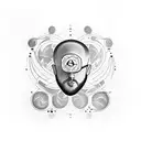 Mac Miller circles tattoo design idea