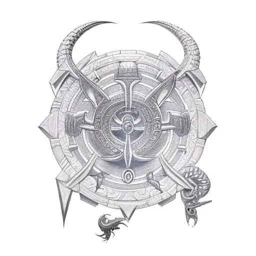 stargate serpent guard tattoo design idea