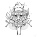 chef de cozinha  tattoo design idea