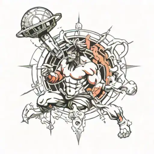 Atlas tattoo design idea